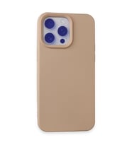 Northcity iPhone 15 Pro Max Nano İçi Kadife Silikon Kılıf - Pudra (Yüksek Koruma)