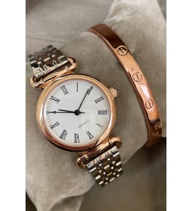 Özel Kutulu Yeni Seri Minimal Rose Gold Gümüş Renk Metal Kadın Kol Saati Bayan Arkadasa Hediye Tebrik Geçmiş Olsun Hediyesi Anneye Ablaya Sevgiliye Hanima Ese Arkadasa Dogum Gunu Yıldonumu Hediyesi Anneye Kız Kardese Kisiye Ozel Hediye