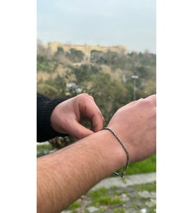 925 Gümüş  Kral Zincir Bileklik