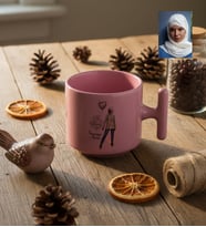 Kişiye Özel Karikatürlü Cute But Capricorn Oğlak Burcu T Pastel Kupa Doğum Günü Hediyesi