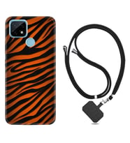 Realme C11 C21 C21Y C25Y C11 2021 Kılıf Boyun Askılı Silikon Leopar Yeni 1676