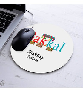İsimli Bakkal Temalı Yuvarlak Mousepad