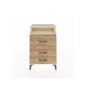 Hyperion Komodin Tek Raflı 3 Çekmeceli 60x44x96 Aytaşı-Çam