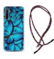 Realme 5i 5 Pro 6i 7 Pro 8 Kılıf Boyun Asklı Rasta Silikon Owl 1351