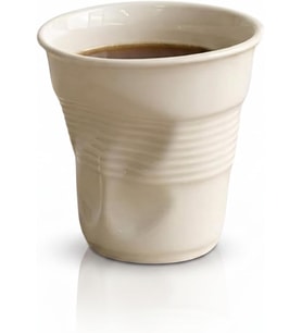 Buruşuk Kupa Fincan Seramik El Yapımı Tasarım Mug Kahve Bardağı (1, Küçük)
