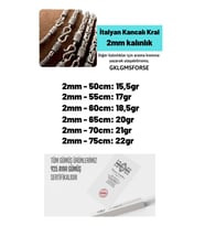 2mm Italyan Kancalı Kral Model 925 Ayar Gümüş Erkek Kolye Zincir 240079804