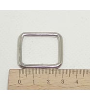 Angel Çanta Aksesuar Gümüş Renk 2X3 Cm Dikdörtgen Halka