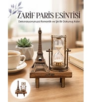 Paris Eyfel Kulesi Hediyelik Eyfel Retro Kum Saati Dekoratif Eşya Yeni Nesil