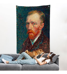 Vincent van Gogh - Otoportre Duvar Örtüsü-7453