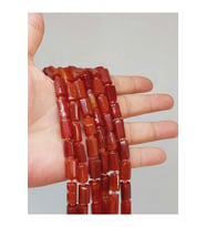 Bileklik Boy Akik Taşı 7x12mm Yarım Dizi (49920) (18CM UZUNLUĞUNDADIR)