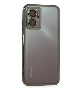 Redmi 10 5G Kılıf Lensli Silikon - Yeşil