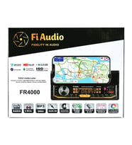 Fi Audio FR4000 Telefon Standlı Bluetooth/USB/AUX/SD/2 Anfi Çıkışlı Dijital Medya Çalar Oto Teyp (Siyah)