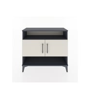 Arges Şifonyer 3 Raflı 2 Kapaklı 88x30x80 Antrasit-Aytaşı