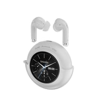 Weofly Lifefits Dokunmatik Ekranlı Saatli BT 5.4 Bass Kulakiçi Kulaklık Beyaz (Pamuk Beyaz)