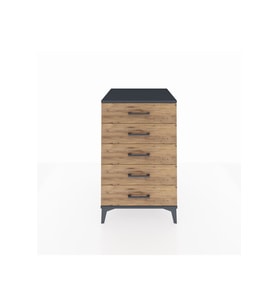 Kronos Komodin 5 Çekmeceli 60x59x96 Antrasit-Çam