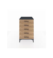 Kronos Komodin 5 Çekmeceli 60x59x96 Antrasit-Çam
