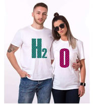 Tshirthane H2 O Sevgili Kombinleri Tshirt Kombini (Tek Ürün Fiyatıdır.)