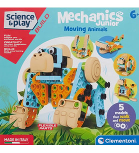 Clementoni Mechanics Junior Hareketli Hayvanlar Oyuncak 75060 (Çok Renkli)