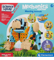 Clementoni Mechanics Junior Hareketli Hayvanlar Oyuncak 75060 (Çok Renkli)