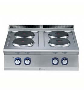 Electrolux Professional Endüstriyel 4 Yuvarlak Pleytli Set Üstü Elektrikli Ocak, Her Ocak 2,6 Kw, Derinlik 730 Mm - 800 Mm E7ECEH4R00