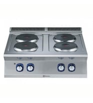 Electrolux Professional Endüstriyel 4 Yuvarlak Pleytli Set Üstü Elektrikli Ocak, Her Ocak 2,6 Kw, Derinlik 730 Mm - 800 Mm E7ECEH4R00