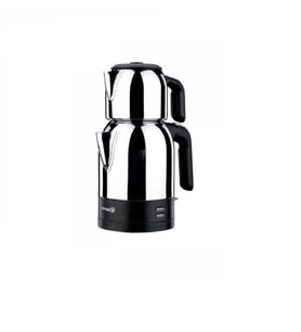 Korkmaz A359 Demkolik Sade  1600 W Çelik Çay Makinesi 1,8 + 0,9 lt (Gri)