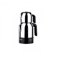 Korkmaz A359 Demkolik Sade  1600 W Çelik Çay Makinesi 1,8 + 0,9 lt (Gri)