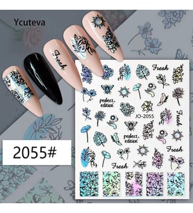 Adanil Hologram Yaprak Çiçek Güvercin Arı Sticker J0-2055