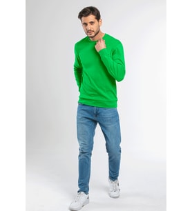 Süperlife Erkek Bisiklet Yaka Slim Fit İnce Sweatshirt SPR 20K17