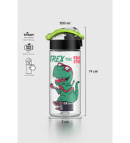 Renga Saga Desenli 500 ml Tritan Çocuk Matara 912014 Pembe (Siyah)