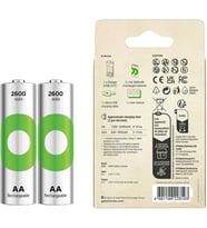 E221 USB Pil Şarj Cihazı 2 Adet 2600mAh AA Kalem Pilli Set