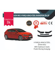 Seat Leon 2012 Sonrası 4 Parça Ön Lip Siyah
