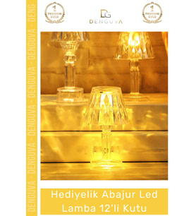 #LedLamba Hediyelik Dekoratif Modern Masaüstü Ekonomik Estetik Tasarım Abajur Led Lamba 12’li Kutu