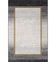 Eliana Home Baskılı, Yıkanabilir Kaymaz Taban Salon Halısı LNA0708 100x150 cm (Siyah)