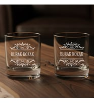 Şık Tasarım Premium 2’li Bourbon Barrel Edition Whiskey Glass Seti