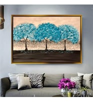 Altın Çerçeveli dekoratif tablo l417 (Gold)
