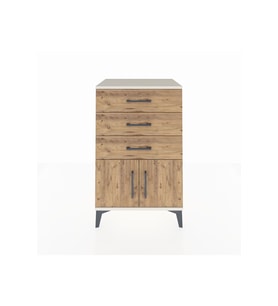 Hyperion Komodin 3 Çekmeceli 2 Kapaklı 60x44x96 Aytaşı-Çam