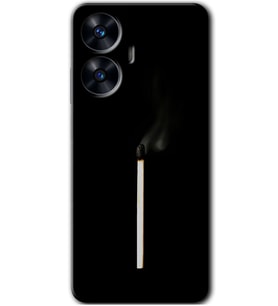 Realme C55 Kılıf HD Desen Baskılı Kılıf - Sönmüş Kibrit