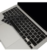 McStorey Macbook Pro M1-M2 ile Uyumlu Klavye Koruyucu A2338 A2289 A2251 A2141 UK Arapça Baskılı (Siyah)