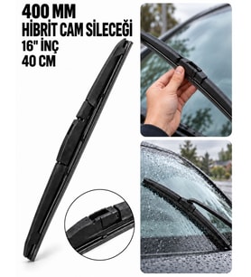 Hibrit Oto Ön Cam Sileceği, Aerodinamik Tasarım, 16" - 40cm