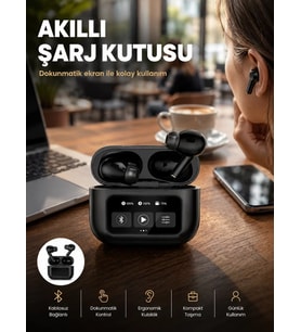 Kablosuz Bluetooth Kulaklık Pro Yeni Nesil Dokunmatik Kontrol Yeni Nesil