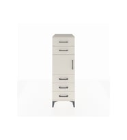 Kronos Dolap Tek Raflı 5 Çekmeceli Tek Kapaklı 44x59x134 Aytaşı-Aytaşı