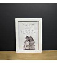 Çocukluk Fotoğraf Birleştirme, Çerçeve, Kişiye Özel, Konsept, Sevgiili Arkadaş Hediye (15x21) (Beyaz)