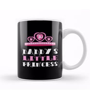 Daddy's Little Princess Pink Hearts Kupa Bardak Porselen