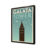 Galata Çerçeveli Mdf Tablo