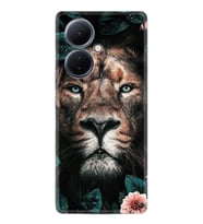 Vivo V29 Lite Kılıf Resimli Desenli Baskılı Silikon Leon Flowers 1307