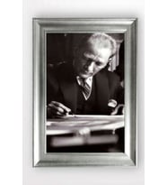 Gümüş Çerçeveli Atatürk Tablo a198