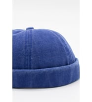 Vintage Retro Lacivert Eskitme Pamuk Cap Docker Şapka