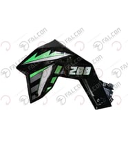 Falcon N 288 Naked Depo Yan Alt Karenajı Yeşil/Gri Sol