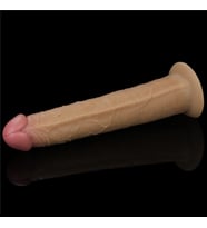 Esnek Ve Bükülebilir 10 Modlu Dönme Ve Titreşim Sağlayan 25 Cm Şarjlı Kemerli Penis